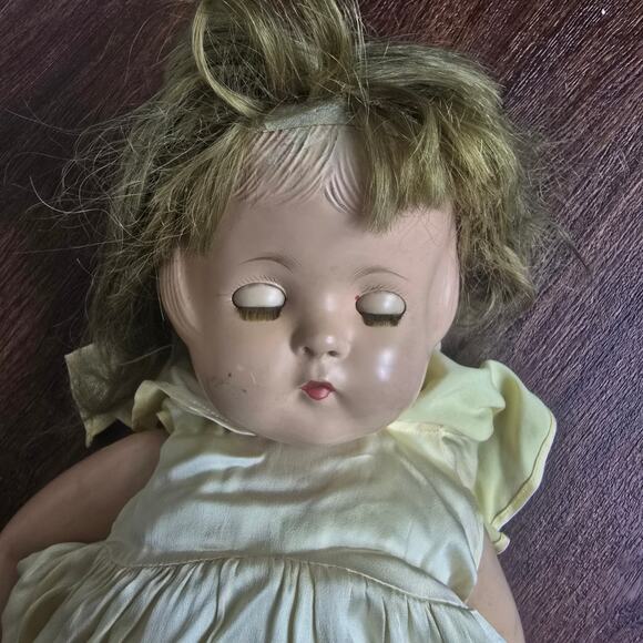 VERY RARE 1930's Effanbee Patsy Lou Composition Doll Original with Bracelet - Picture 3 of 12